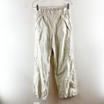 Athleta  Trekkie High Rise Parachute Wide Leg Pants Cream Light Green 6 Photo 2