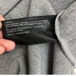 Theory Women Sz S Gray Heather V Neck Short Sleeve Crop Polo Shirt Minimalist Photo 4