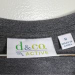 Denim & Co  Active Gray French Terry Dress Woman’s size Medium Pockets V Neck Photo 3