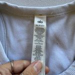 Alo Yoga  White Ribbed Tank Photo 3