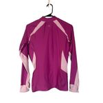 Under Armour  Pink Long Sleeve Mock Neck Nylon Blend Athletic Shirt Women Sz L Photo 1