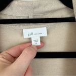 J. Jill Love Linen | Cream Cardigan Sweater Linen Relaxed Fit Size Medium Photo 2