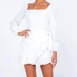 Princess Polly THE VILLA MINI DRESS WHITE size 4 NWOT Photo 0