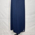 Jun & Ivy Navy A-Line Dress Sz M Halter Neck Lace Embroidered Lined Short Photo 6