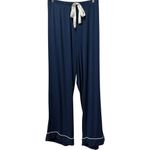 Birdie Grey Soft Bamboo Navy Pajama Set / Top & Bottoms Pajamas 3X Blue Photo 3