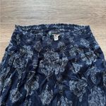 Boom Boom Jeans  Patterned Navy Blue Flare Wide Pants Photo 1