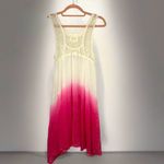 Mirror Image Ombré Pink and White Crochet Shift Cover Photo 1