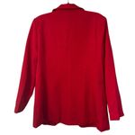 None Women's Red Open Front Blazer Photo 2