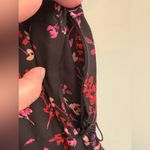 Nanette Lepore Black Floral Chiffon Maxi Shirt Dress Sz 4 Small 0380 Photo 11