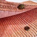 Vintage Raffia Straw Clutch Made in Italy Tan Photo 3