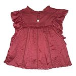 Farm Rio BNWOT pink ruffle front cutout blouse women’s size XL Photo 1