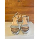 Bar III Bar lll Bling * Silver * Ankle strap * Block Heel * Sz 10 NWOT Photo 7