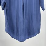 Bobbie Brooks dusty Blue 100% Silk short sleeve Blouse M vintage casual 90s Size M Photo 8