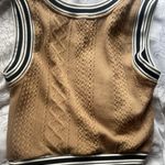 SheIn Y2K Brown Cropped Sweater Vest Photo 2