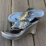 Cute Carlos by Carlos Santana platform sandals 🌷🌷 Silver Size 6.5 Photo 2
