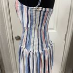 Ocean Drive  Striped Mini Dress - Blue and Pink Photo 2
