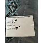 Free People  Bluish Gray Beaded Mesh Tank Top Small Photo 8