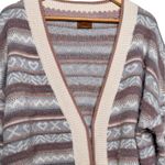POL XOXO Print Eyelash Oversized Cardigan Knit Cardigan Size Large Photo 2