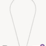 Kendra Scott Necklace Elisa Pendant Silver Cobalt Cat's Eye Photo 7