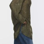 ZARA NWT  Woman's  Sequin Oversized Tunic Top Shirt  Olive Green Photo 4
