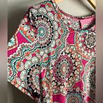 JODIFL Colorful Medallion Boho Jersey Swing Dress | Fits L–XL Vibrant Print Photo 5