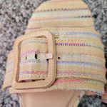 Joie  Claire Multicolor Woven Buckle Slide Sandals Photo 5