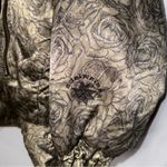 Vintage Edelweiss Ski Jacket Floral Rose Print Gold Women's Jacket Size M Photo 10