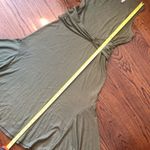 Anthropologie Olive Mini Ribbed Sleeveless Shark Bite Cummerbund Relaxed Dress M Photo 10