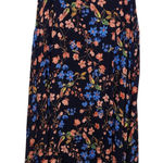Woman Within Sleeveless Multicolor Floral V-Neck Crinkle Shift Dress Size 2X Photo 0