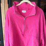 Bandier  x Sincerely Jules Holly Half Zip Sweatshirt pullover neon barbie crop Photo 6