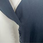 Kate Spade Cardigan Womens Small Black Wool Cashmere Textured 3D Sweater Photo 7