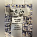 Jolie & Joy purple floral tie front crop top White Size L Photo 3