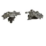 Vintage Silver Tone Clip On Earrings‎ Costume Jewelry Starburst Unmarked Photo 2