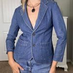Eddie Bauer Blue denim fitted blazer - perfect for summer #denimjacket Photo 6