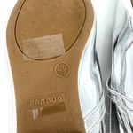 Bamboo  Mary Jane Flats Metallic Silver Size 8 Photo 5