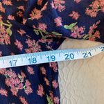 Max Studio  Baby Doll Boho Blouse Blue/pink floral Size‎ Medium Photo 8