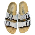 Naot Sandals Women Size 9 Womens 7 EU 40 Gray Suede Santa Barbara Two Strap Cork Photo 0