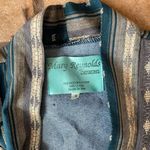 MARY REYNOLDS DESIGN M/L Blue Textured Denim Western Open Duster Tassel Jacket Photo 4