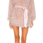 Lovers + Friends ๐บ Fifth Avenue Mini Dress Blush Pink Fringe All Over Photo 0