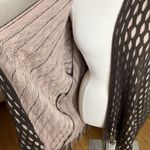 Max edition  Poncho Cardigan Womens Size 2X/3X Brown Fringe Open Oversized Boho Photo 4