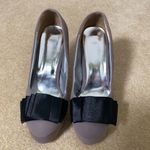 Light In The Box Women’s Gray Suede Shoes with Black Fabric Design on Front Size EU 37 Photo 3