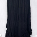 Early 2000's Black Layered Whimsygoth Tiered Midi Maxi Skirt XL Photo 0