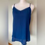 Lace Back Slip Style Tank | EUC | Size M Blue Size M Photo 4