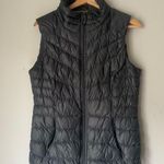 Athleta  Downalicious Vest Women's Size Medium Goose Down Gray Quilted Puffer Photo 0