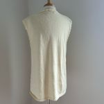Vintage cream crochet floral vest White Size L Photo 9