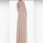 Dessy Collection by Vivian Diamond NWT Dessy Collection Sz 6-R Toasted Sugar Long Sleeve Evening Gown Light Pink Photo 1