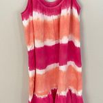 Vineyard Vines NWT Pink Orange Tie Dye Swim Cover Up Dress (L) Photo 5