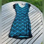 Planet Gold  blue black lace dress nwt size large Whimsygoth fall date‎ night Photo 1