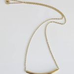 Anthropologie 18K Curved Bar Necklace Photo 1