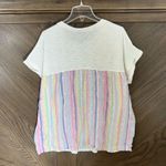 Torrid Cotton Modal Slub + Clip Dot Print Fabric Mixed Dolman Tee Size 1X Photo 2